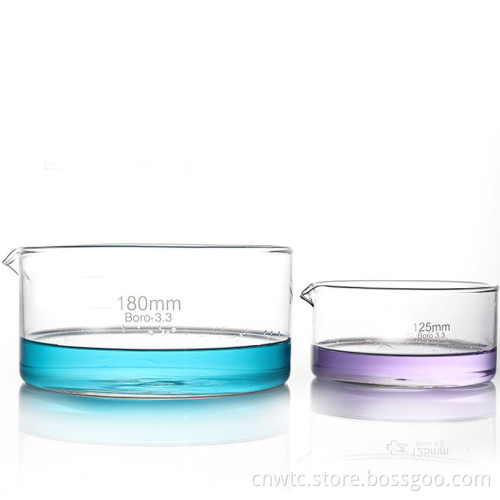 High-Quality BoroSilicate Glass Crystallization Dishes (60ml to 230ml) - CE & ISO Certified